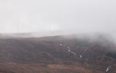 Photo 6x4 New turbines Coire nan Gearran A power station is being built  c2007