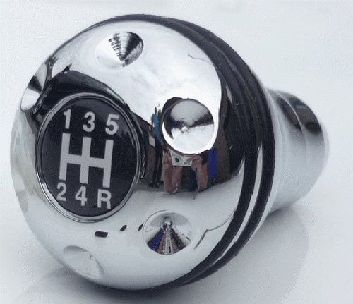 Universal 5 speed Chrome Gear Shift Knob suitable for all non-lift reverse cars - Picture 1 of 5