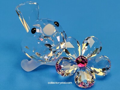 Swarovski Crystal Baby Bird on Flower # 840329 MIB Complete