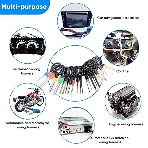 Terminal Pin Removal Tool Kit 82 Pcs Depinning Electrical  Assorted Colors 