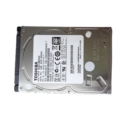 Toshiba MQ01ABD032 320GB 5400RPM SATA 2.5" Laptop Internal Hard Disk ...