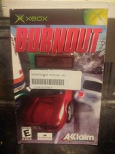 BURNOUT MicroSoft XBOX Original ACCLAIM 2001 Car Racing Game Instruction Booklet
