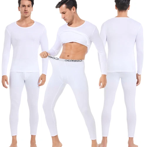 Herren Thermo Long Johns Warme Unterwäsche Top + Hose 2-teiliges Set Basisschicht - Bild 11 von 32