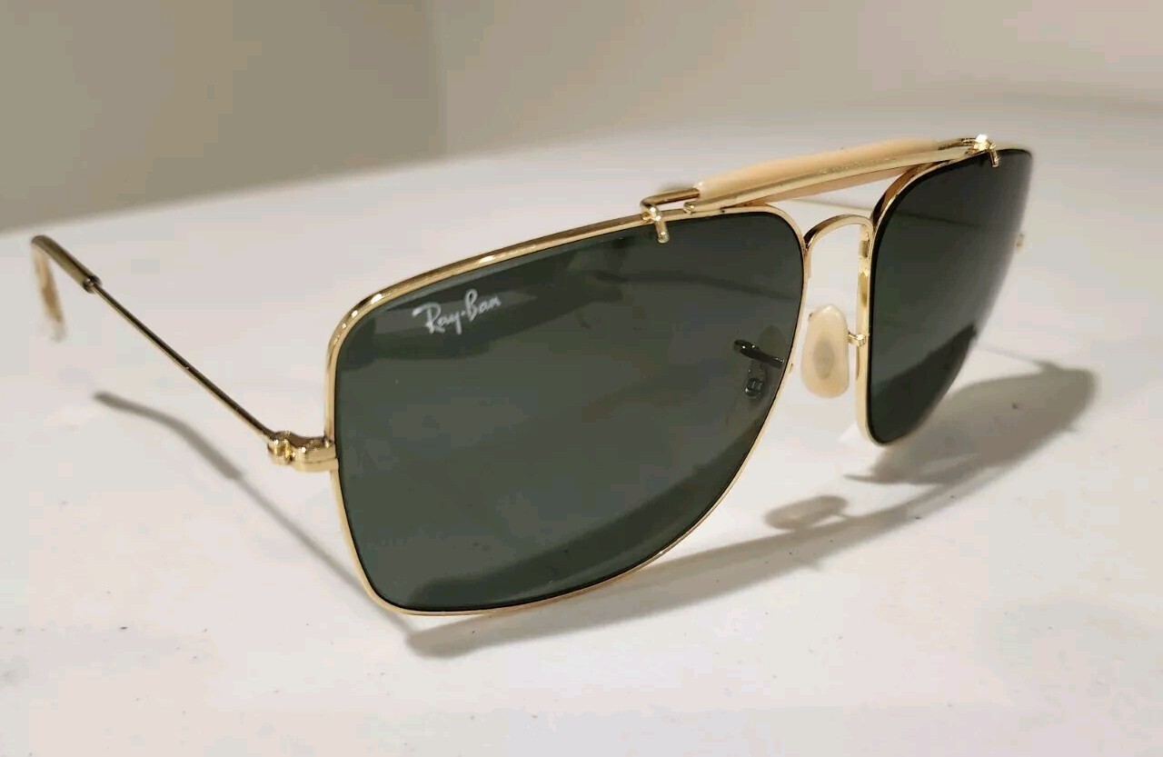 VINTAGE B&L RAY BAN USA W0504 G15 UV GEP OUTDOORSMAN EXPLORER AVIATOR SUNGLASSES