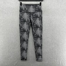 Victorias Secret VSX Leggings XS Gray Patterned Knockout Running Workout Yoga