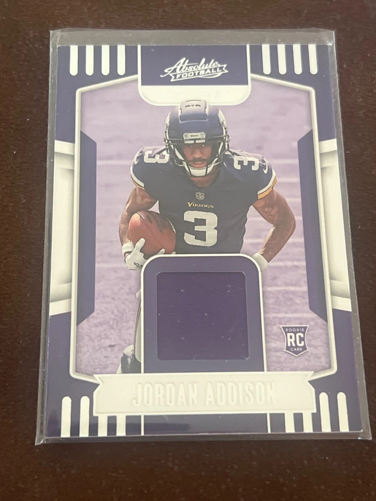 Jordan Addison Panini Absolute Absolute Rookie Materials #ARM10 Base