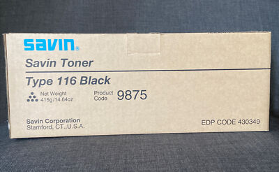 Ricoh Savin Lanier Genuine Toner Cartridge Black 116