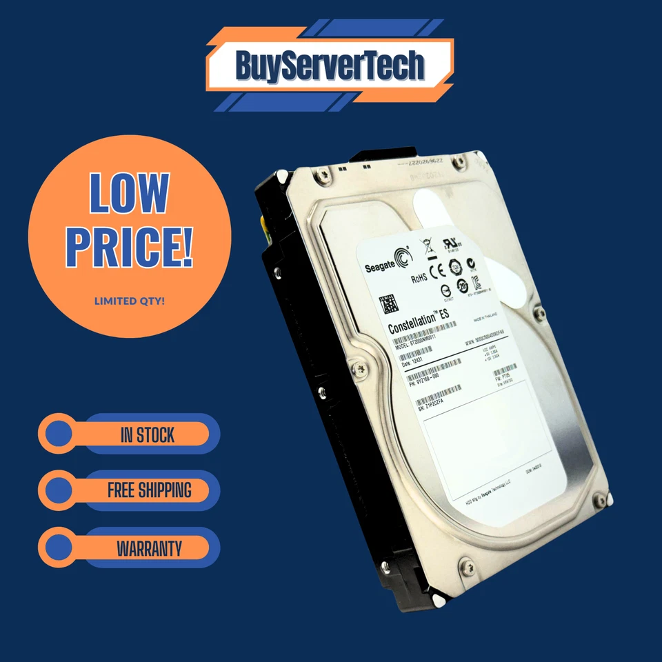 Seagate Constellation ES ST2000NM0011 2TB 7200RPM 3.5" SATA 6Gb/s 64MB HDD - Image 2 of 4