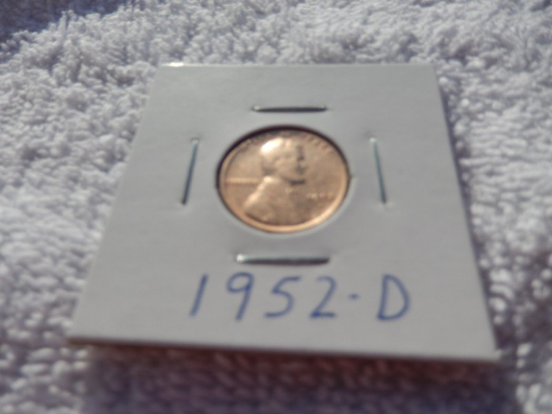 1952-D Lincoln Cent Circulated - Perfect For Coin Books!