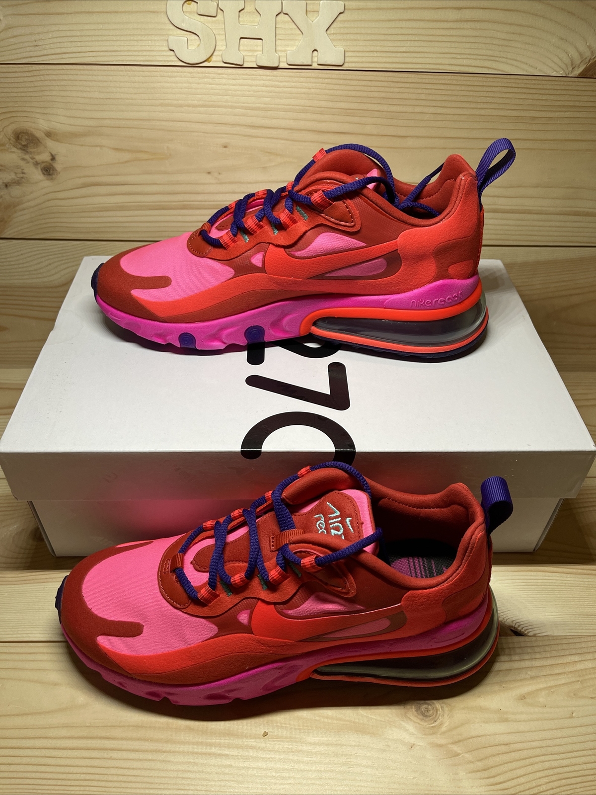 air max 270 react pink and red