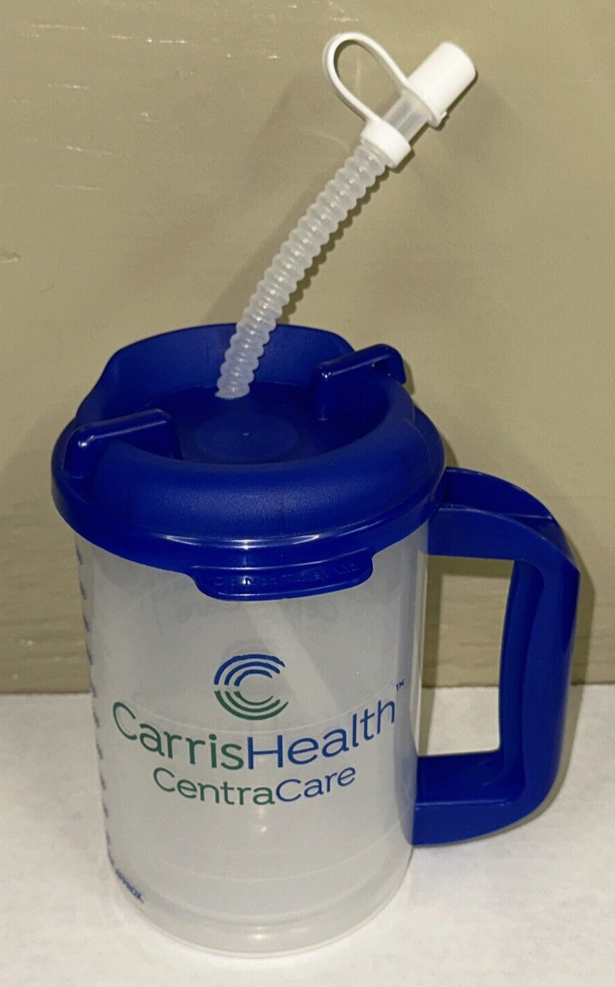 Carafe 18Oz/550 cc/ml Graduated Straw Whirley Drink Works Hospital Cup Mug H2O