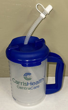 Carafe 18Oz/550 cc/ml Graduated Straw Whirley Drink Works Hospital Cup Mug H2O