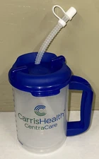 Carafe 18Oz/550 cc/ml Graduated Straw Whirley Drink Works Hospital Cup Mug H2O