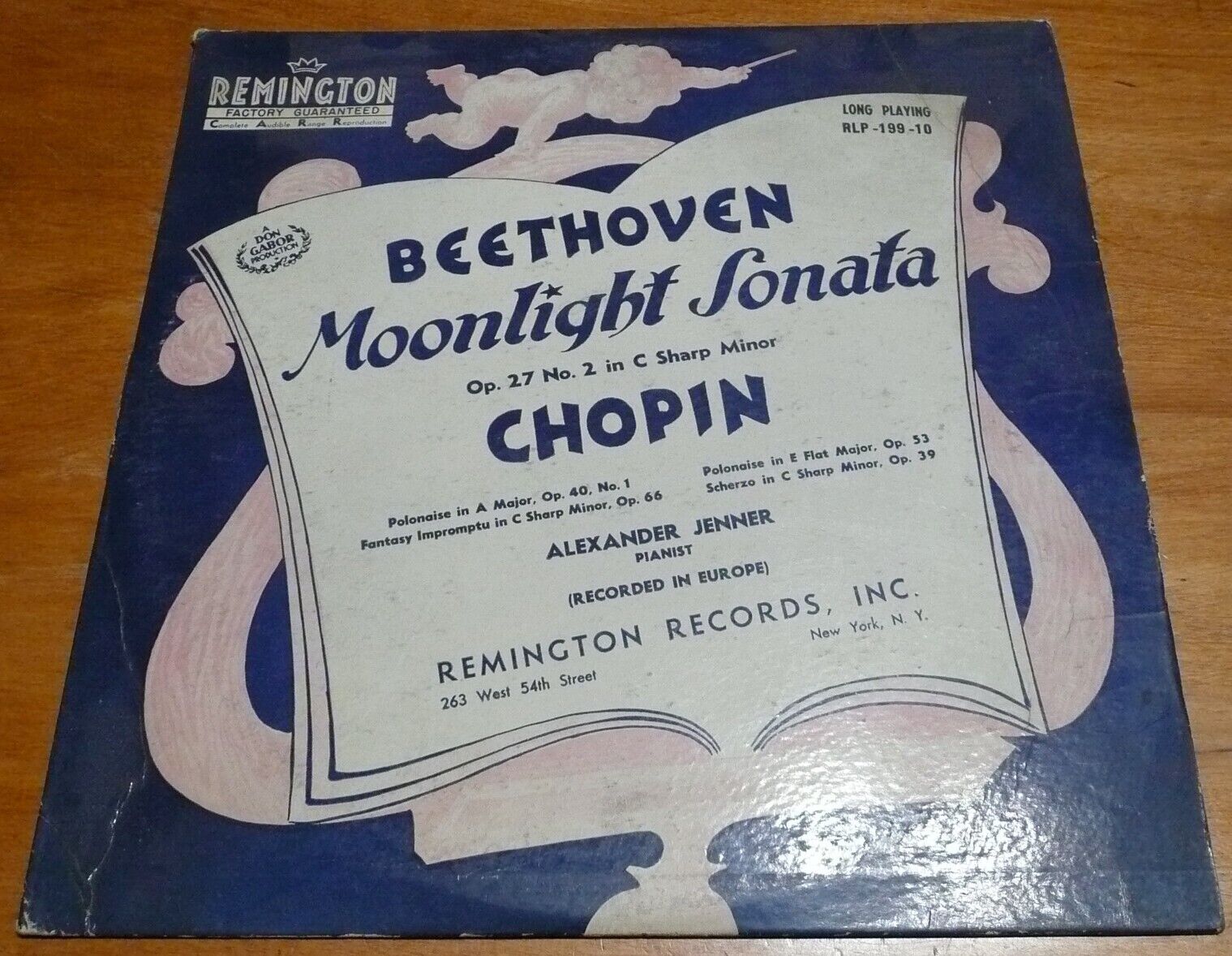 Beethoven    Moonlight Sonata  Op. 27 No 2 in C Sharp   Remington Records  LP
