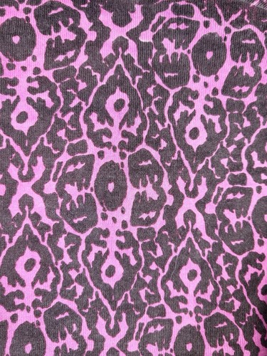 Camicetta donna Tory Burch piccola marrone rosa leopardata stampa animalier bottoni 100% lana - Foto 4 di 7
