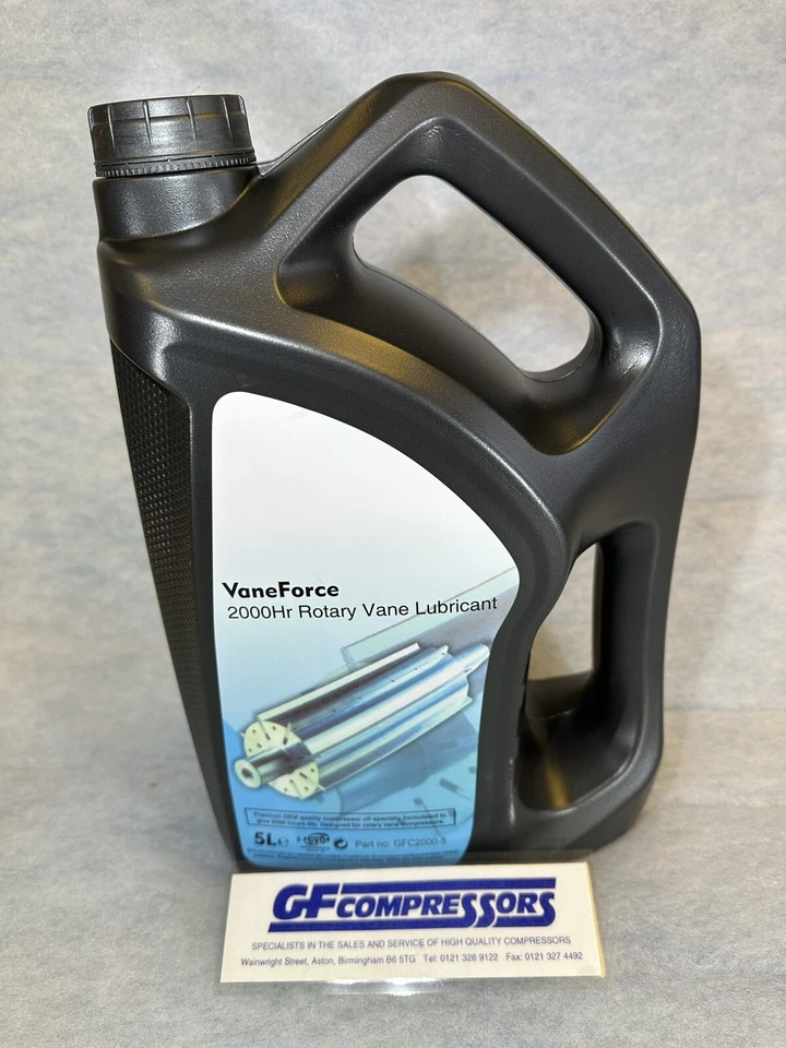 COMPRESSOR OIl, VANE-FORCE 2000Hr (5Ltrs) FOR HYDROVANE COMPRESSORS