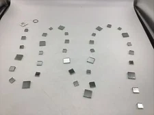 Mirror Suncatcher Garland Strand Squares Shape 68” Prism Feng Shui Garden Decor