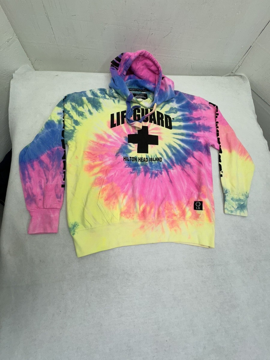lifeguard hoodie tie dye