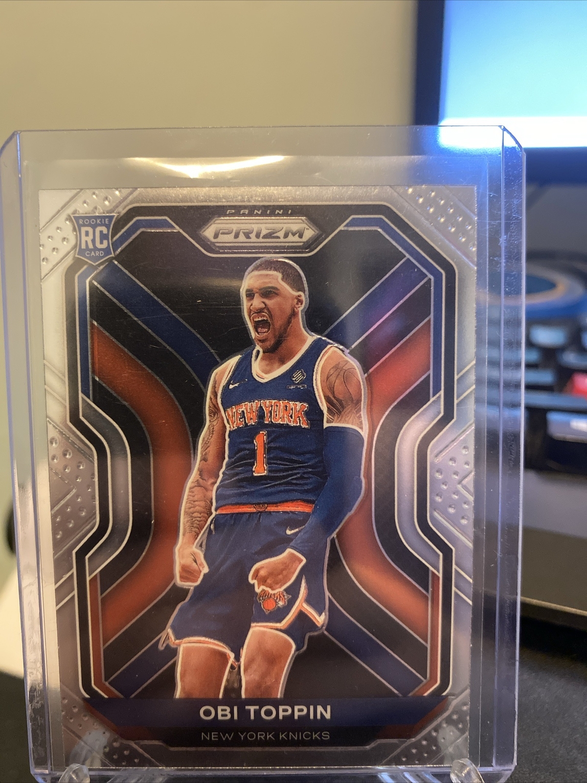 2020-21 Panini Prizm #280 Obi Toppin NEW YORK KNICKS Rookie Card