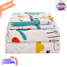 Dinosaur Kids Sheet Set Twin Size, 3 Piece Dino Pattern, New