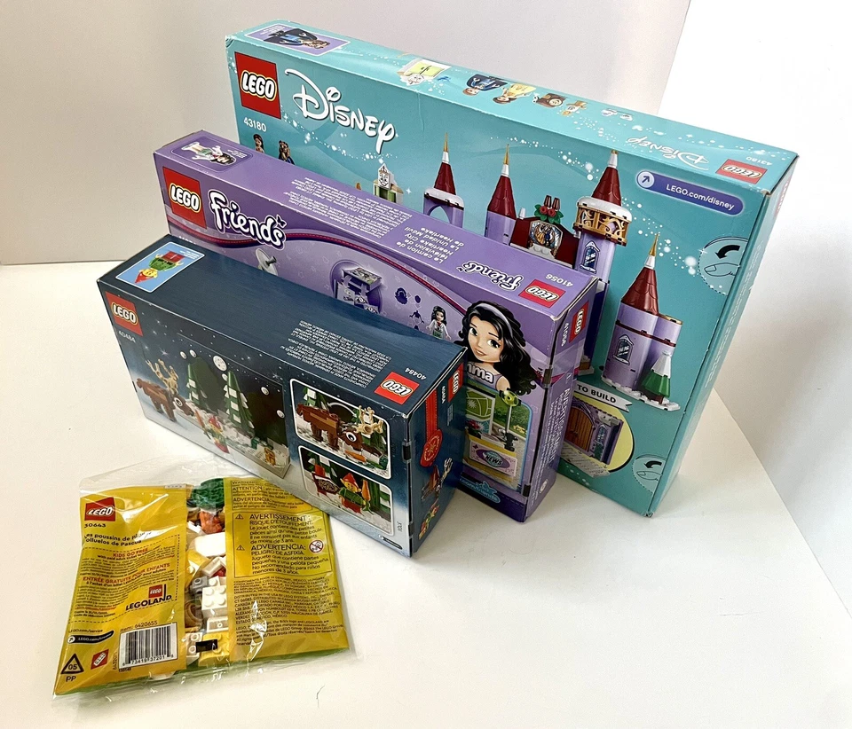 LEGO Lote 4 Amigos, Castillo Disney, Navidad GWP 41056 43180 40484 30643 NUEVO Precintado Foto 4 de 4