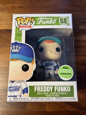 Freddy Funko ECCC 2018 1000pcs White/Blue Baseball Uniform