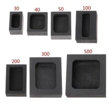 New Graphite Ingot Bar Mold Crucible for Gold Silver Melting Casting Refining⭐