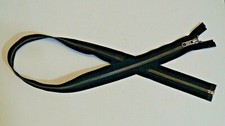 30 inch Black  Antique Nickel Metal 5 YKK Zipper Separating New 