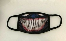 Marvel Venom Smile Washable Reusable Sublimated Face Mask Mouth Mask Cover New