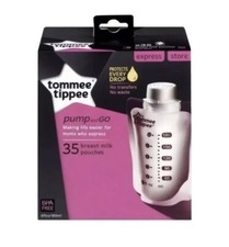 Tommee Tippee Breast Milk Pouches 35 Each BPA Free Holds 6 Fl Oz New In Box
