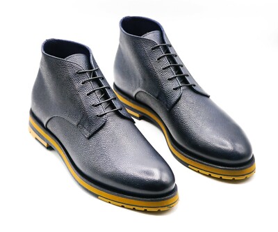 NWT STEFANO RICCI Leather EAGLE Shoes LOGO Eu 41 Uk Us (SR1081