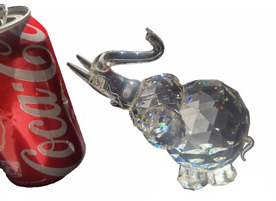 Swarovski vtg 83 Iris Arc Crystal Large 4.5'' Elephant Figurine Limited Edition !