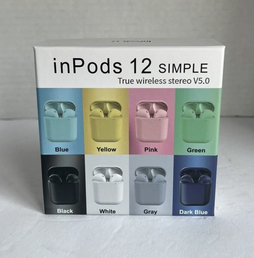 Inpods 12 Auriculares Inalámbricos Bluetooth para Android / iPhone Gao  Jinjia