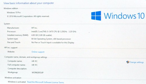 HP Compaq 8300 Elite Desktop Computer i5-3470@3.20Ghz CPU 1TB HDD Win10 Pro - Picture 3 of 4