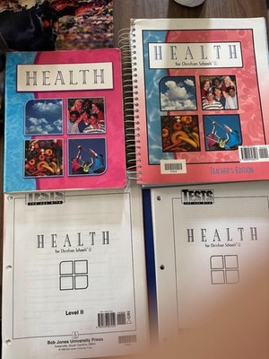 BJU Bob Jones HEALTH for Christian Schools Set - Text, TE, Tests + Answer Key