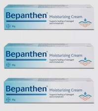 3X Bepanthen Moisturizing Cream For Healing of Damaged Irritated Skin Burns 30g