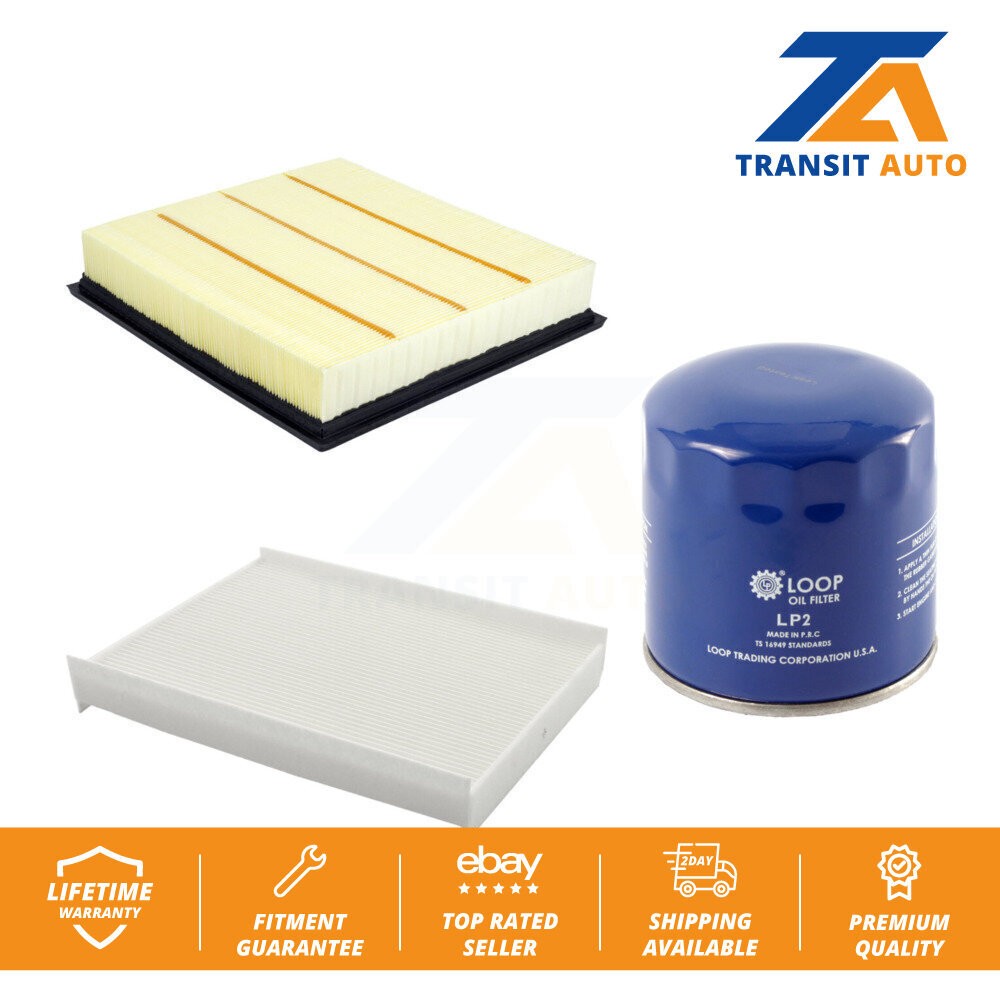 Air Cabin Engine Oil Filters 3 Total Kit For Ford F-350 Super Duty KFM-104189