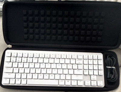 Hexgears X-1 Ultra-Thin RGB Mechanical Wired USB Keyboard White QWERTY