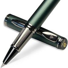 Luxury Rollerball Pen, Black Ink, Fine Point, Unisex, Professional Writing Pe...