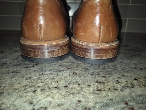 Stacy Adams Stivali Uomo 12D Goodyear Welt Punta Alare Brogue Pelle Tessuto... - Foto 9 di 16