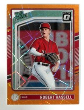 2024 Donruss #117 Robert Hassell Optic Orange Velocity Prizm Nationals *Corner