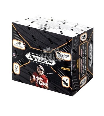 2025 Panini Prizm Black Football Factory Sealed Hobby Box From Sealed Case