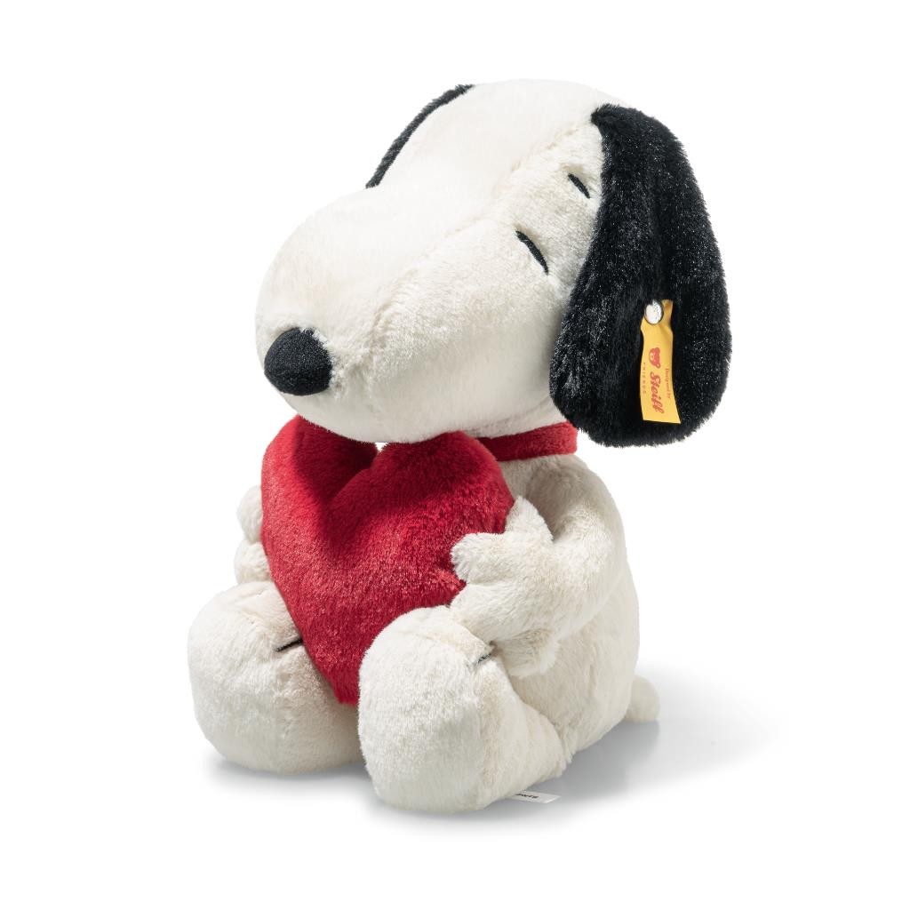 Steiff Snoopy Soft Toy Love Heart Official Peanuts Character Plush 30cm 024375