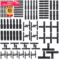 115 PCS Vacuum Connector Assortment Heat Resistance 240   460   12 Sizes Black
