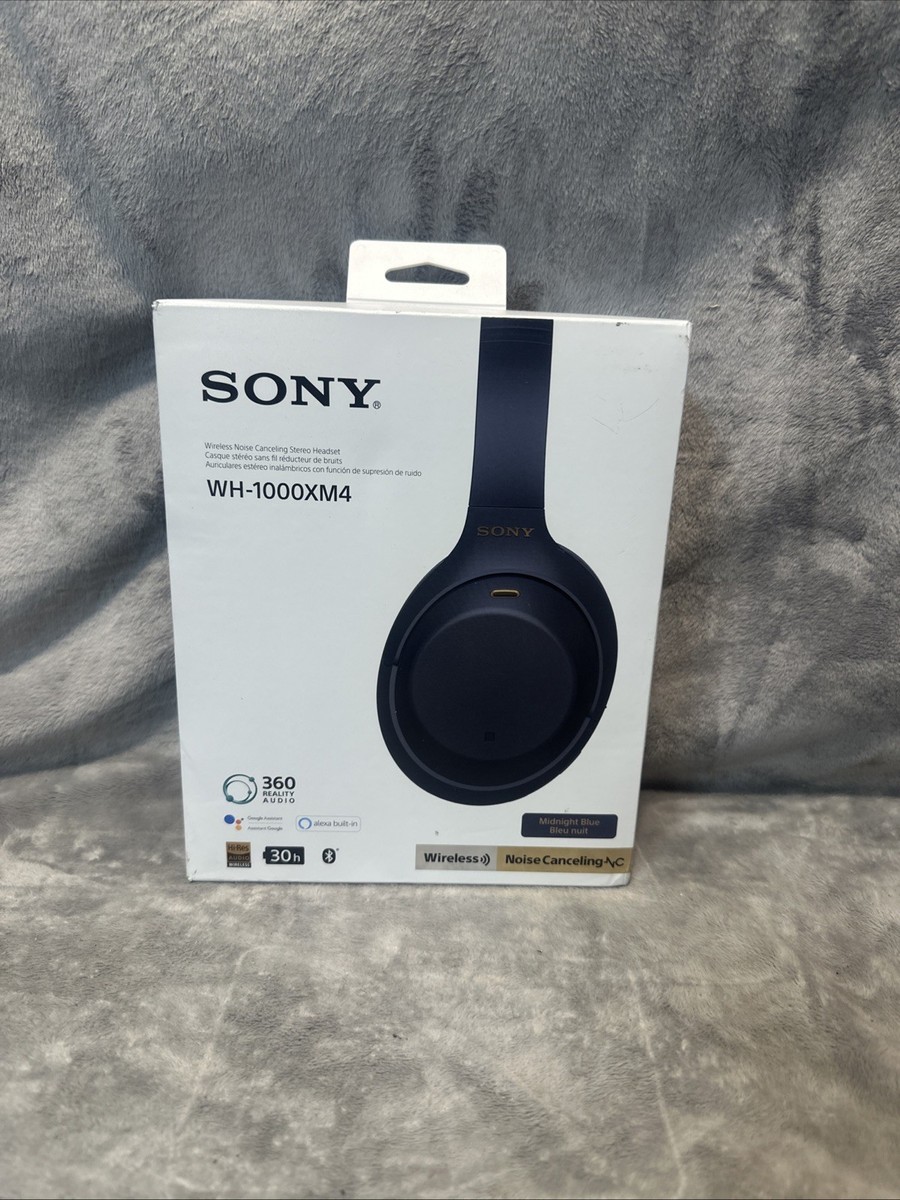 Sony WH-1000XM4 Midnight Blue Wireless Bluetooth Noise