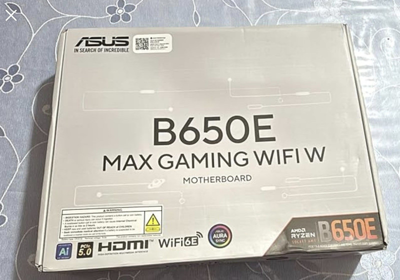 ASUS B650E MAX GAMING WIFI W ATX AM5 DDR5 WiFi 6E PCIe 5.0 HDMI