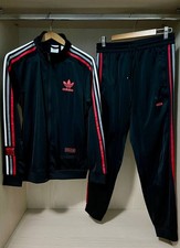 Chile 20 Adidas Originals Trainingsanzug schwarz Tuta Nera Uomo Rasta Bob OG Herren Größe M