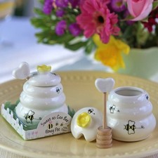 Sweet As Can Bee Ceramic Honey Pot Shower Favor