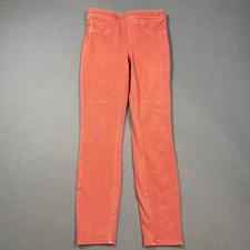 Spanx High Rise Straight Skinny Pull On Stretch Side Zip S/P RUST Slim