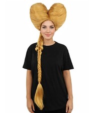 Adult Women Extra Long Golden Brown Count Dracula Wig for Gothic Noble Costume